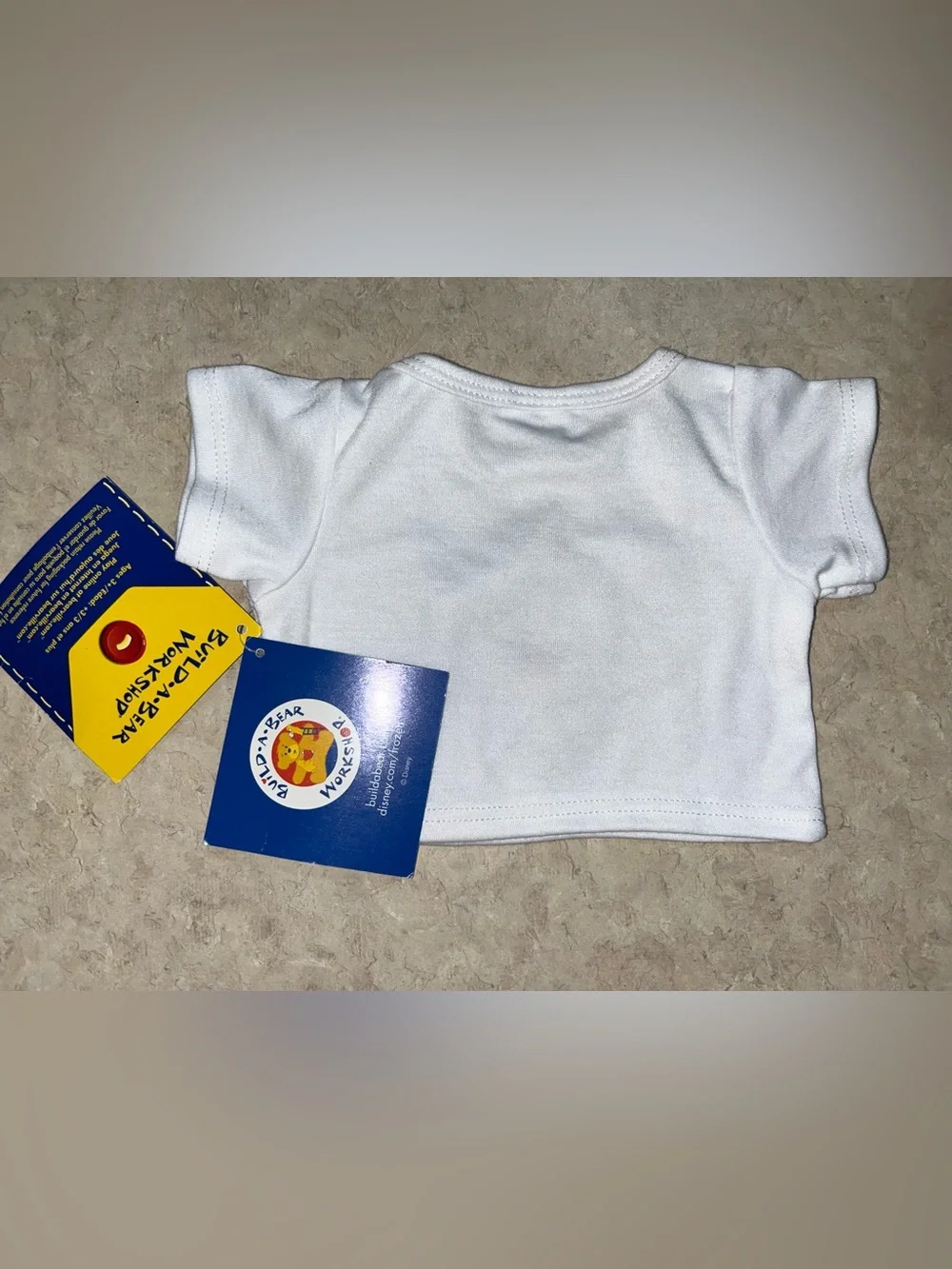 NWT Build a Bear Rare Disney Frozen Olaf Shirt White Olaf Face Top HTF Retired